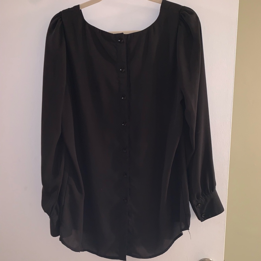 Gb By Gianni Bini Button Back Blouse - image 1